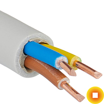 Сетевой кабель установочный 5х4 мм S/FTP Cu Stranded PVC